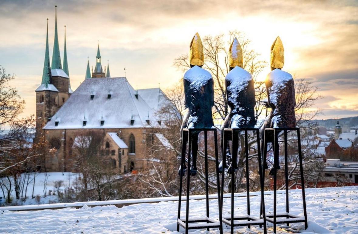 -Apartment Am Luisenpark-Perfekte Lage Im Gruenen Fuer Ihren Aufenthalt Erfurt Exterior foto
