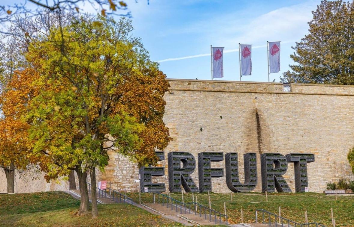 -Apartment Am Luisenpark-Perfekte Lage Im Gruenen Fuer Ihren Aufenthalt Erfurt Exterior foto