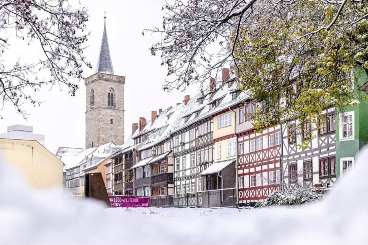 -Apartment Am Luisenpark-Perfekte Lage Im Gruenen Fuer Ihren Aufenthalt Erfurt Exterior foto